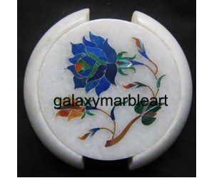 Inlay art work coaster set 3.5" Cs-46